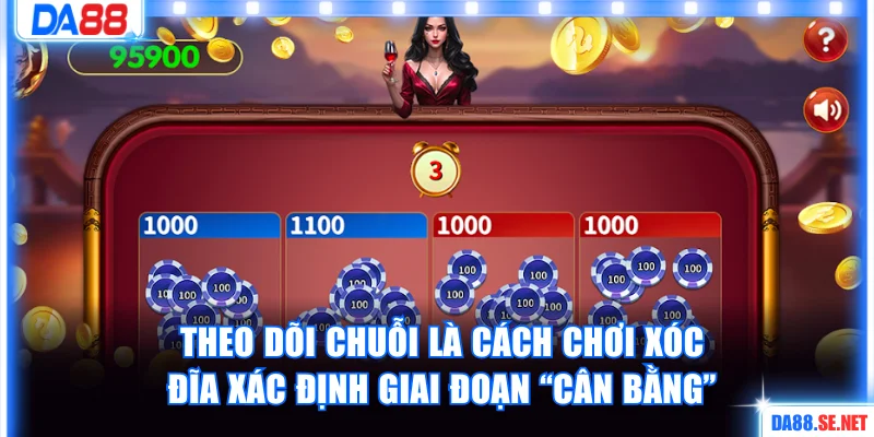 Theo dõi chuỗi là cách chơi xóc đĩa xác định giai đoạn cân bằng